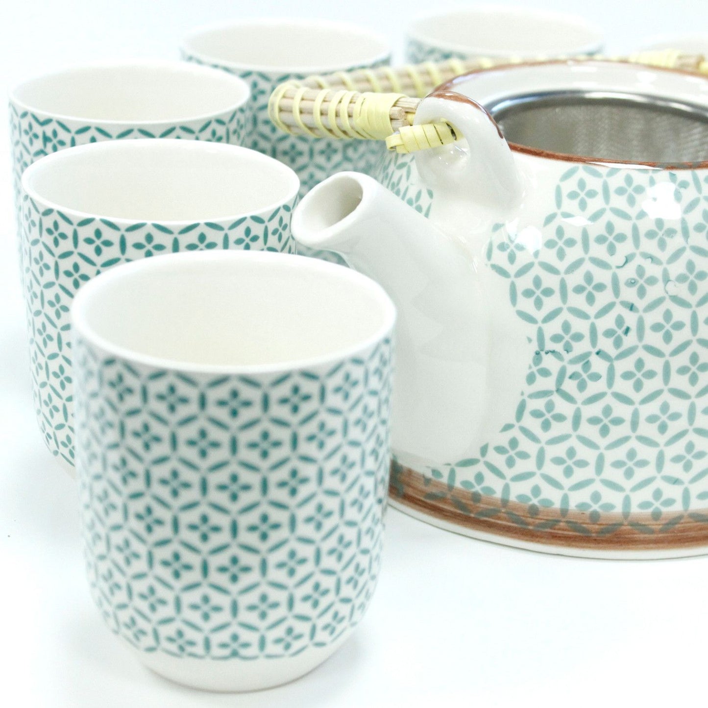 Set da tisana – Mosaico verde
