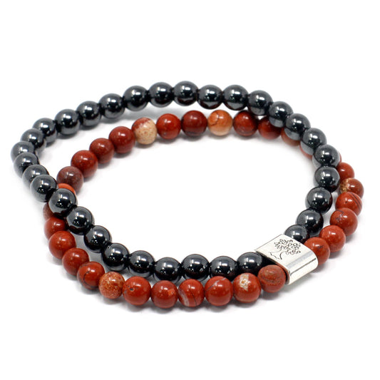 Bracciale magnetico con pietre preziose – Redstone