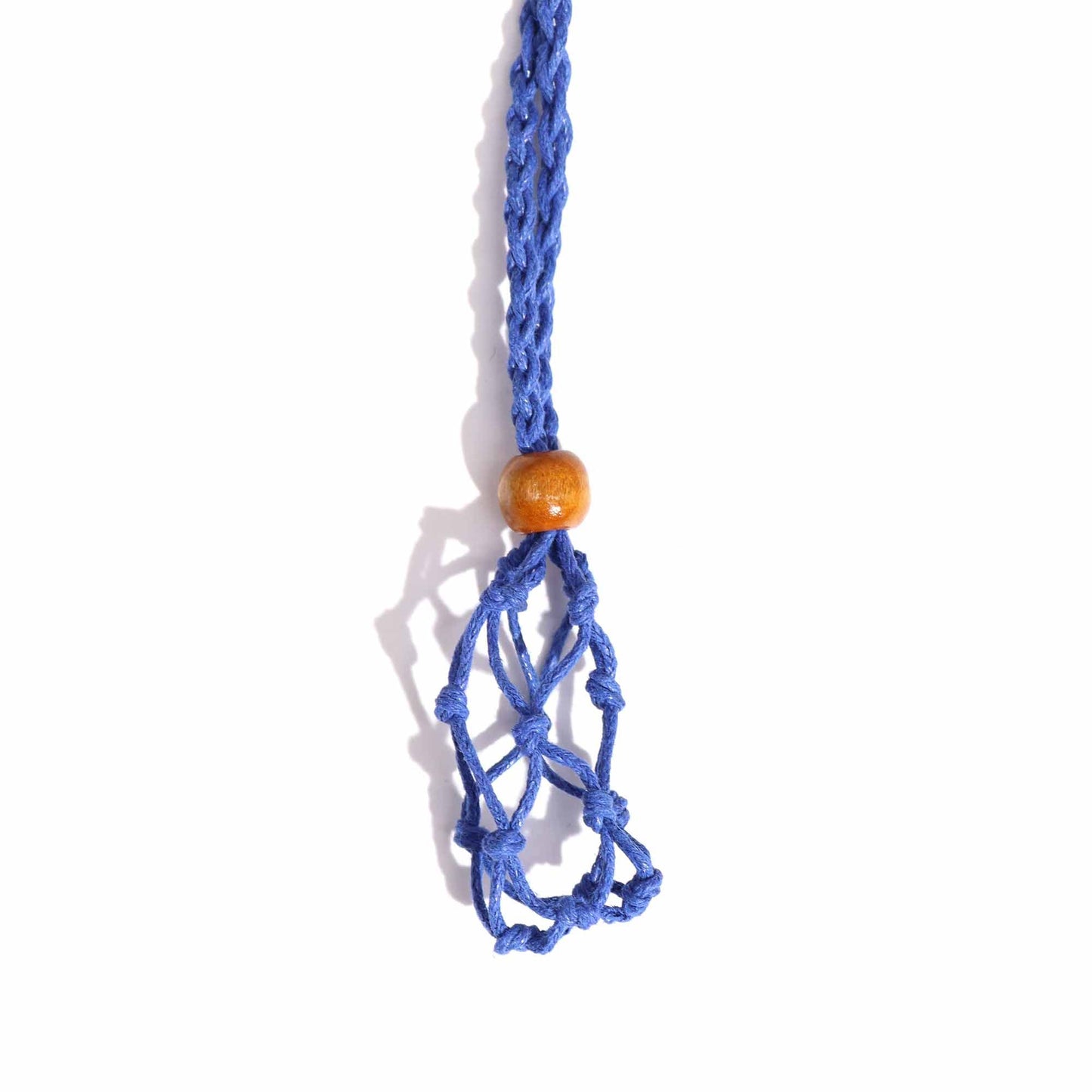 Collana con pietre preziose di cristallo, cordino da 45 cm/18 pollici - Blu navy