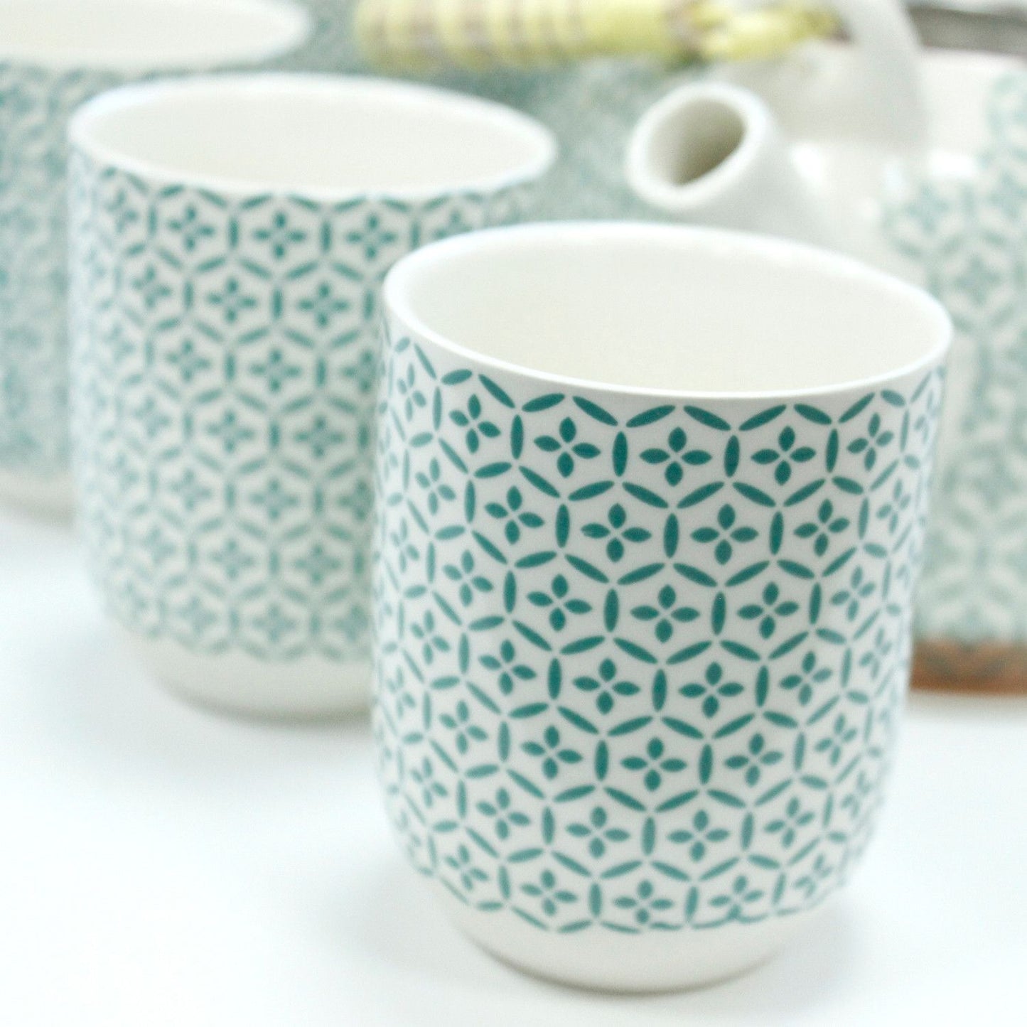 Set da tisana – Mosaico verde