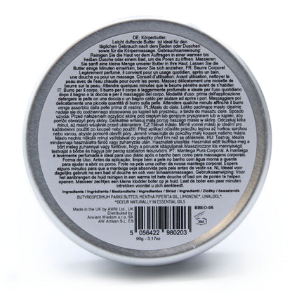 Burro di Karité Aromaterapia 90 g – Menta Piperita