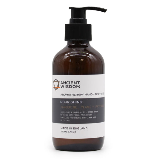 Mandarino, ylang-ylang e patchouli – detergente mani e corpo 250 ml