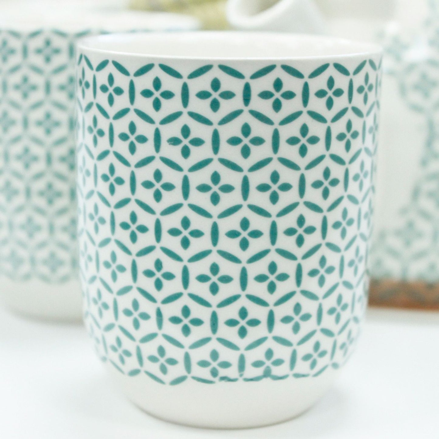 Set da tisana – Mosaico verde