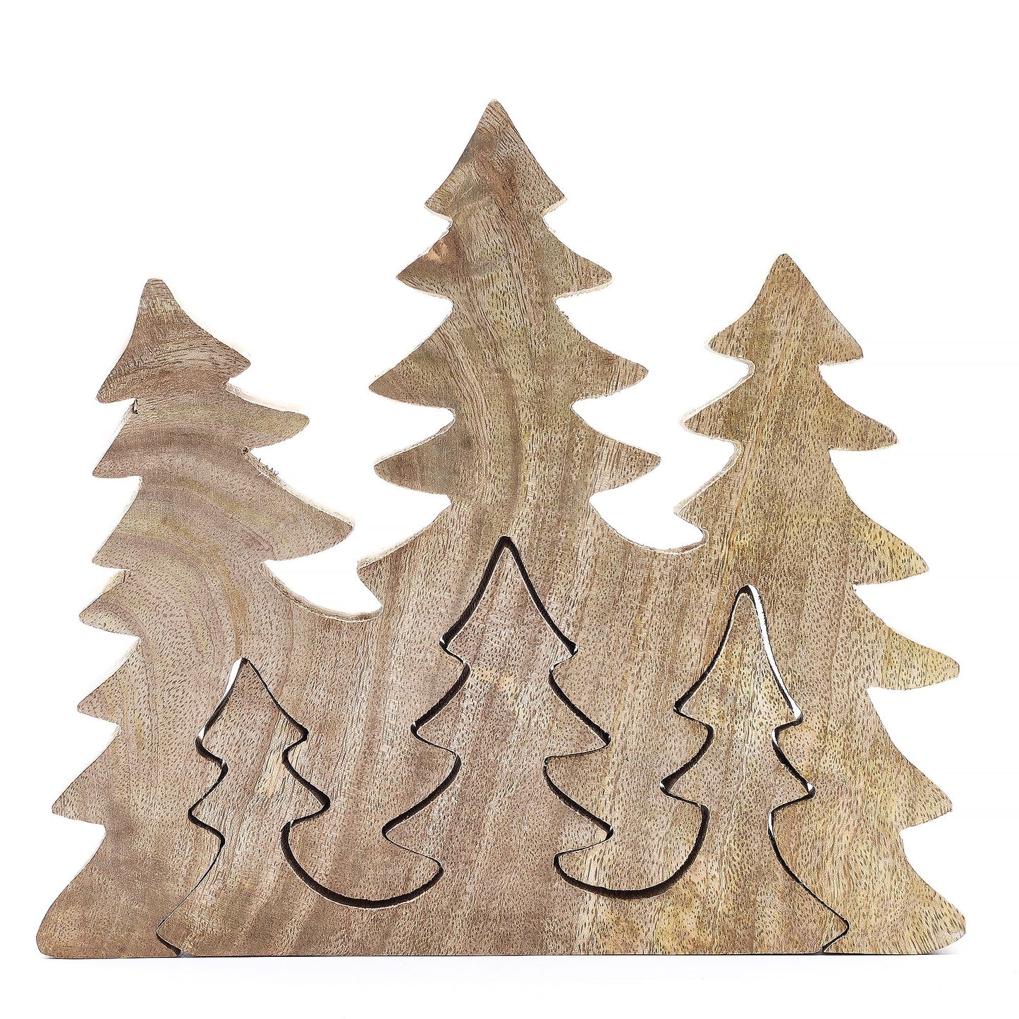 3 Alberi 3D - Decorazione in legno 20x23cm