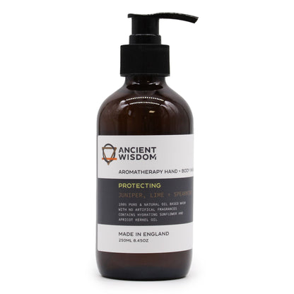Ginepro, lime e menta verde – detergente mani e corpo 250 ml