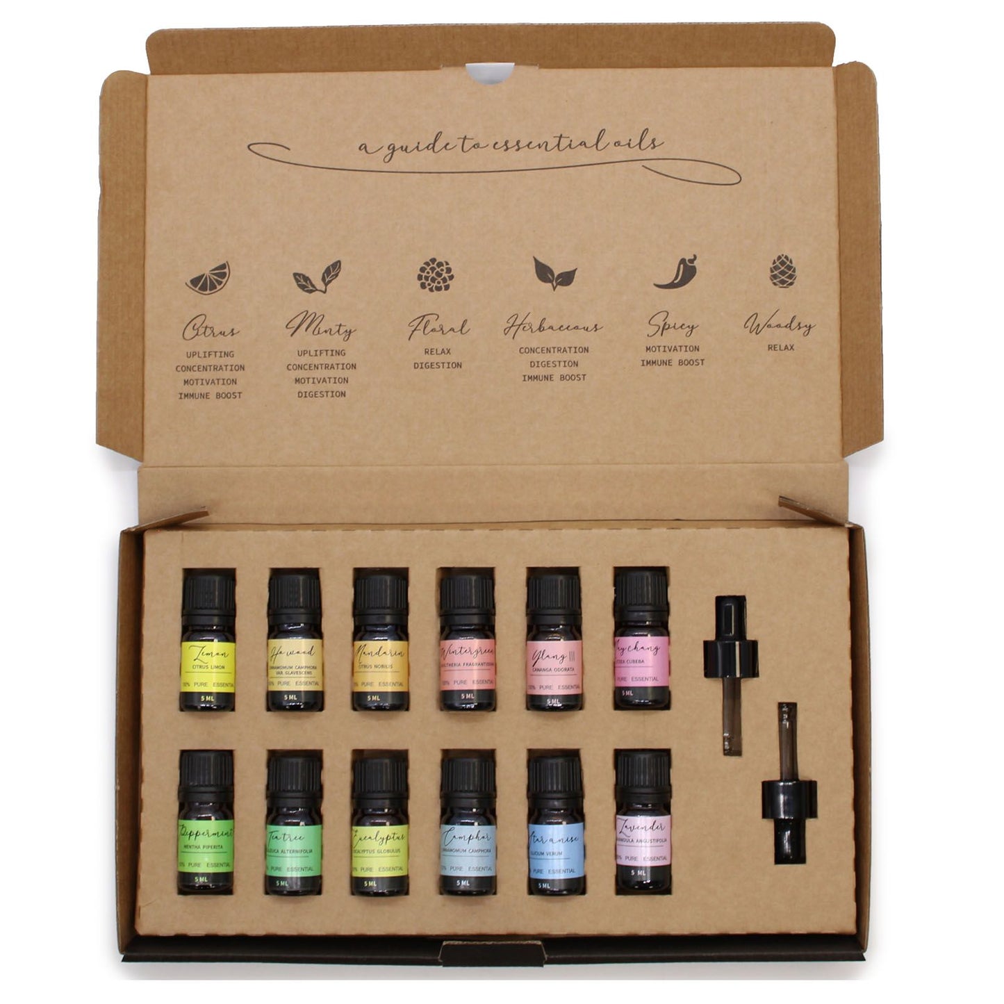 Set di oli essenziali per aromaterapia - Pacchetto iniziale