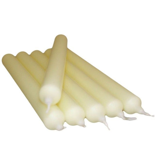 Candele da tavolo color crema (100 pezzi)