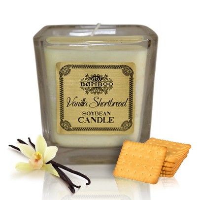 Candele in barattolo di soia - Frollini alla vaniglia