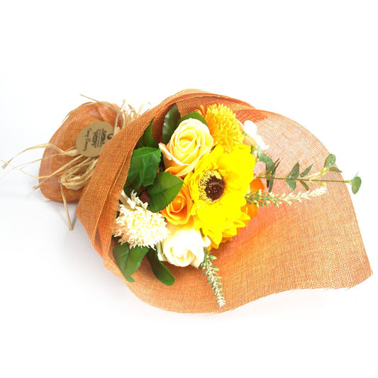 Bouquet di fiori di sapone in piedi - Arancione