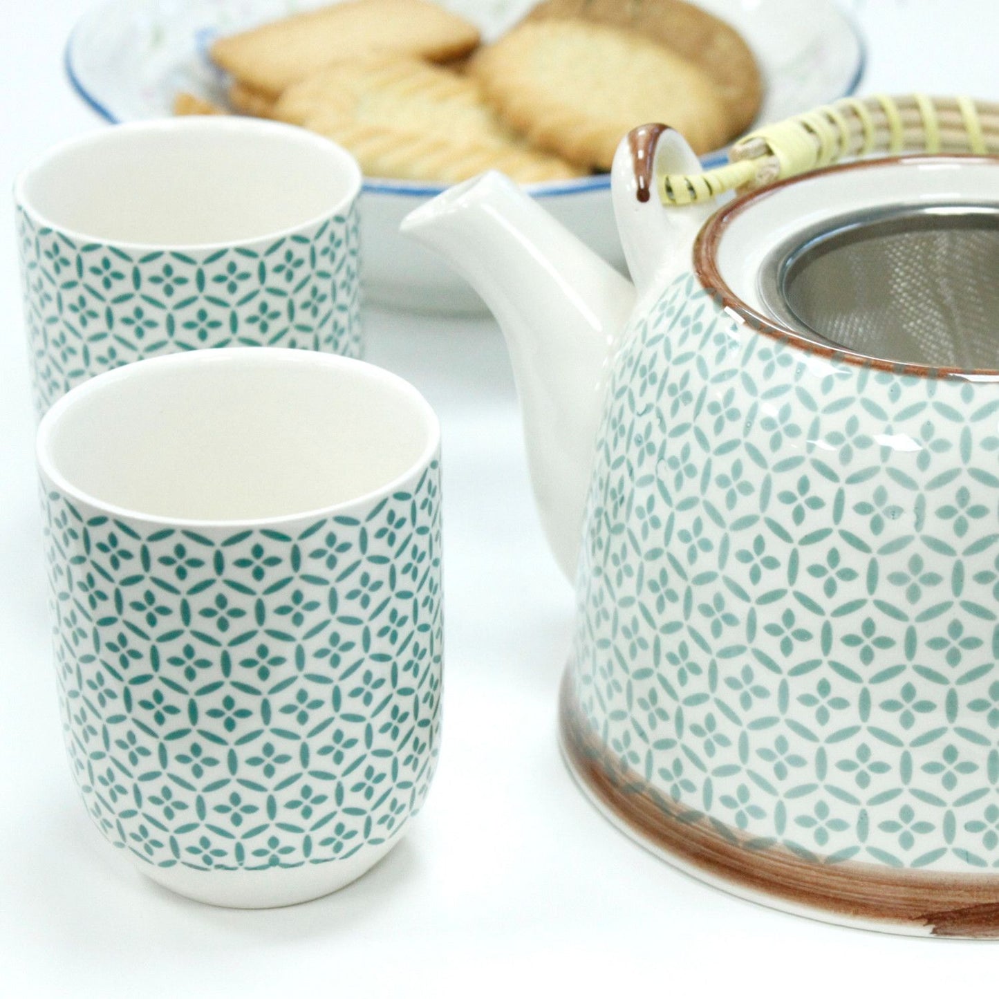 Set da tisana – Mosaico verde