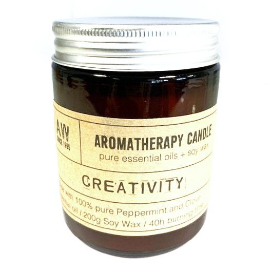 Candela di soia per aromaterapia 200 g – Creatività