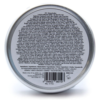 Burro di Karité Aromaterapia 90 g – Pompelmo