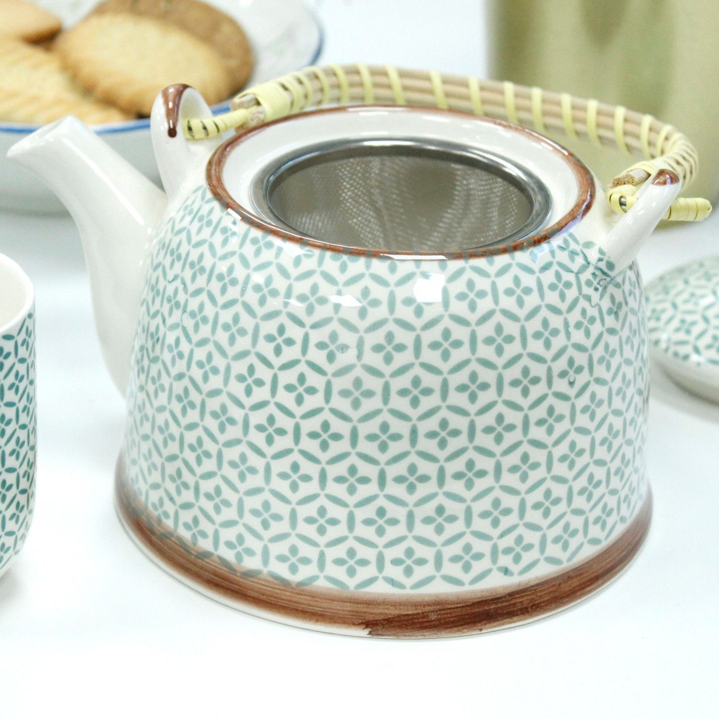 Set da tisana – Mosaico verde