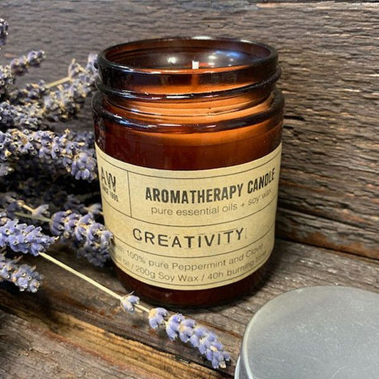 Candela di soia per aromaterapia 200 g – Creatività
