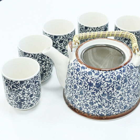 Set da tisana – Motivo blu