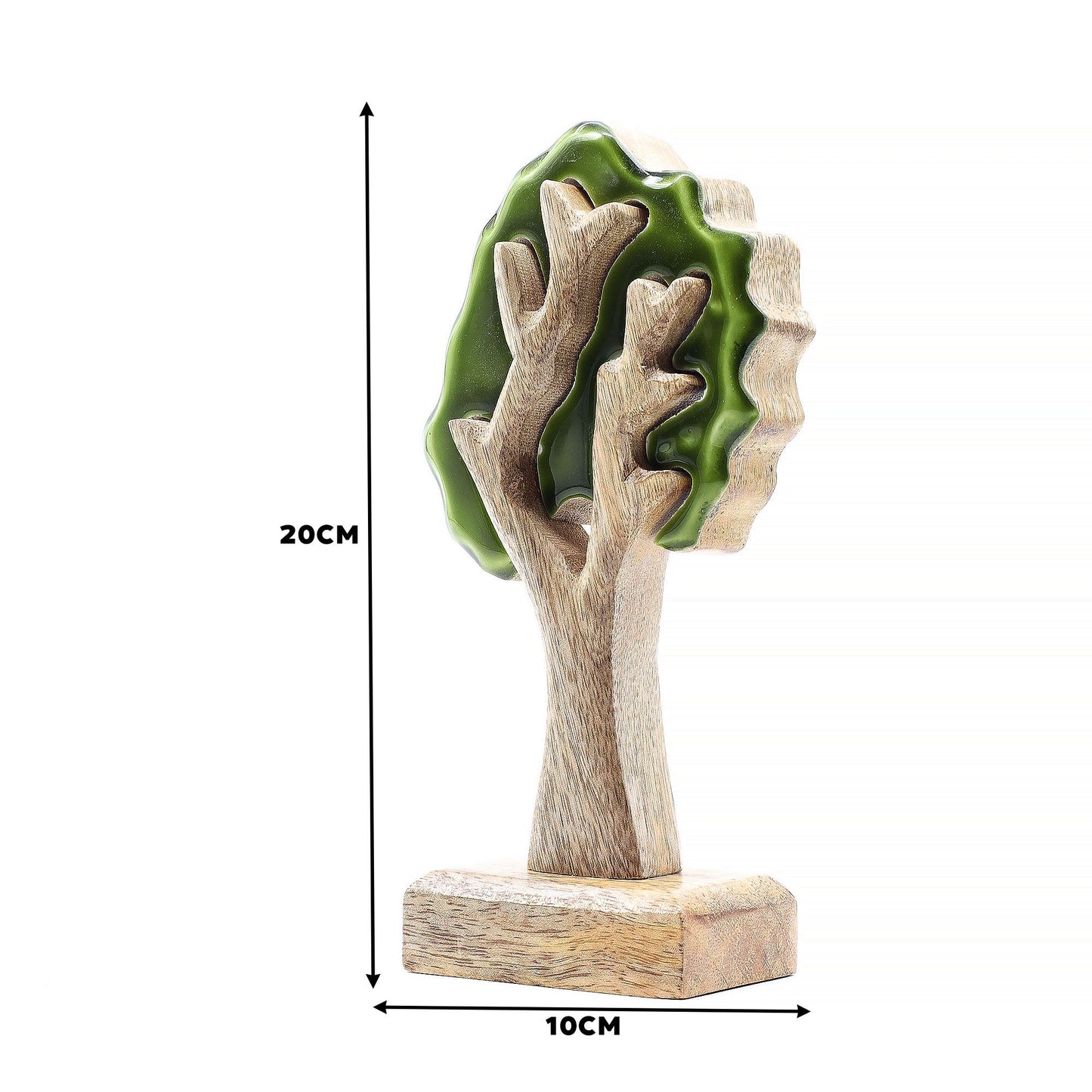 Albero 3D - Decorazione in legno 20x10cm