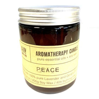 Candela di soia per aromaterapia 200 g – Pace