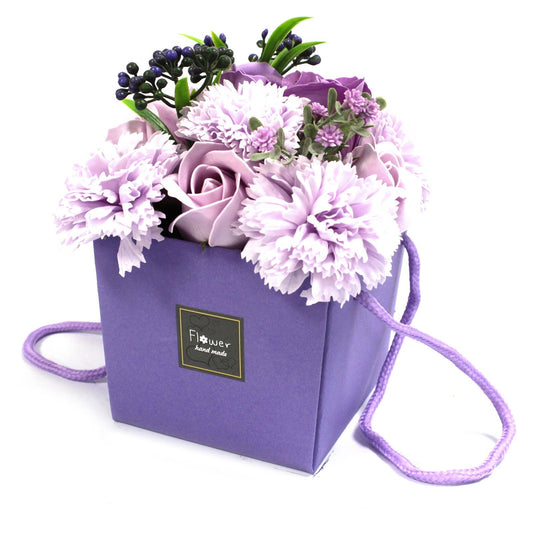 Bouquet di fiori di sapone - Lavanda, Rosa e Garofano