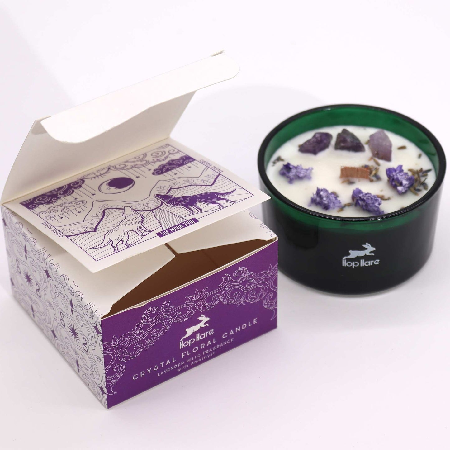 Candela magica di cristallo Hop Hare Flower – Luna