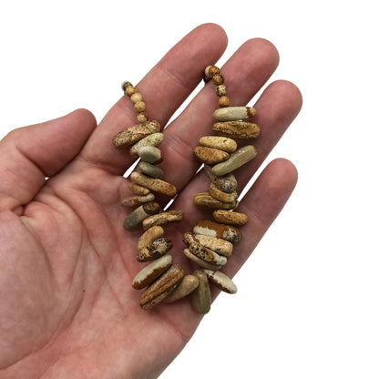 Collana con pietra allungata – Pietra mappa (turchese africano)