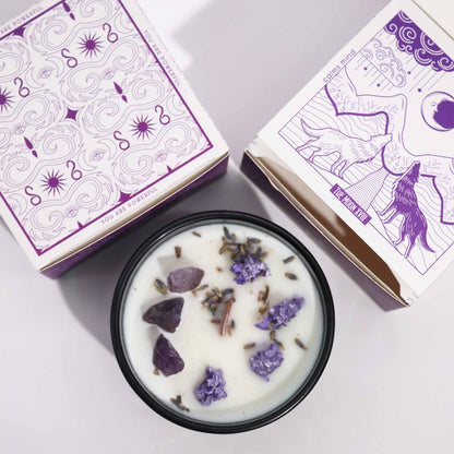 Candela magica di cristallo Hop Hare Flower – Luna