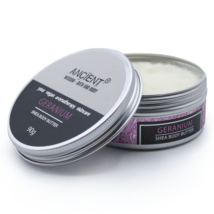 Burro di Karité Aromaterapia 90 g – Geranio