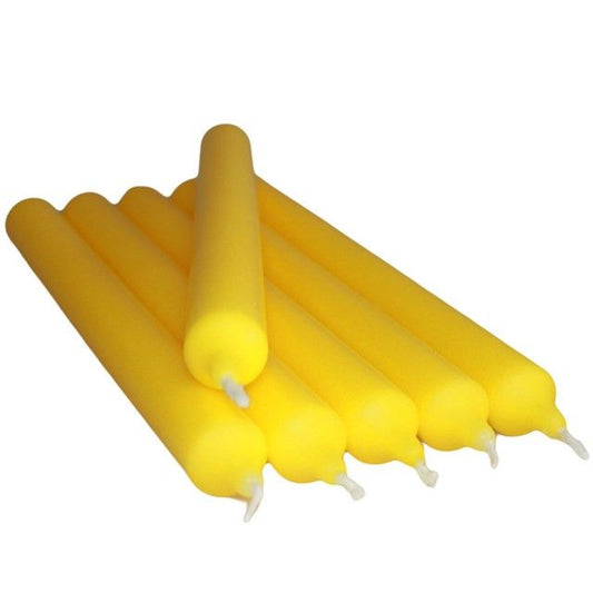 Candele da tavolo gialle (100 pezzi)