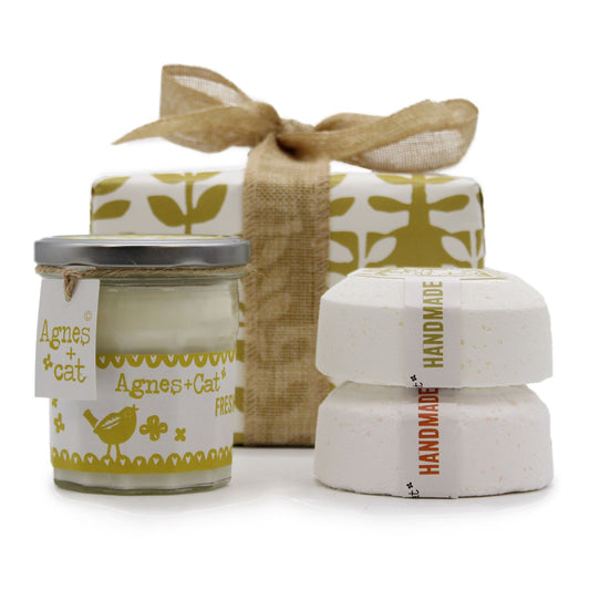 Agrumi freschi (candela) + Clementine e rotolo marocchino (vino spumante)