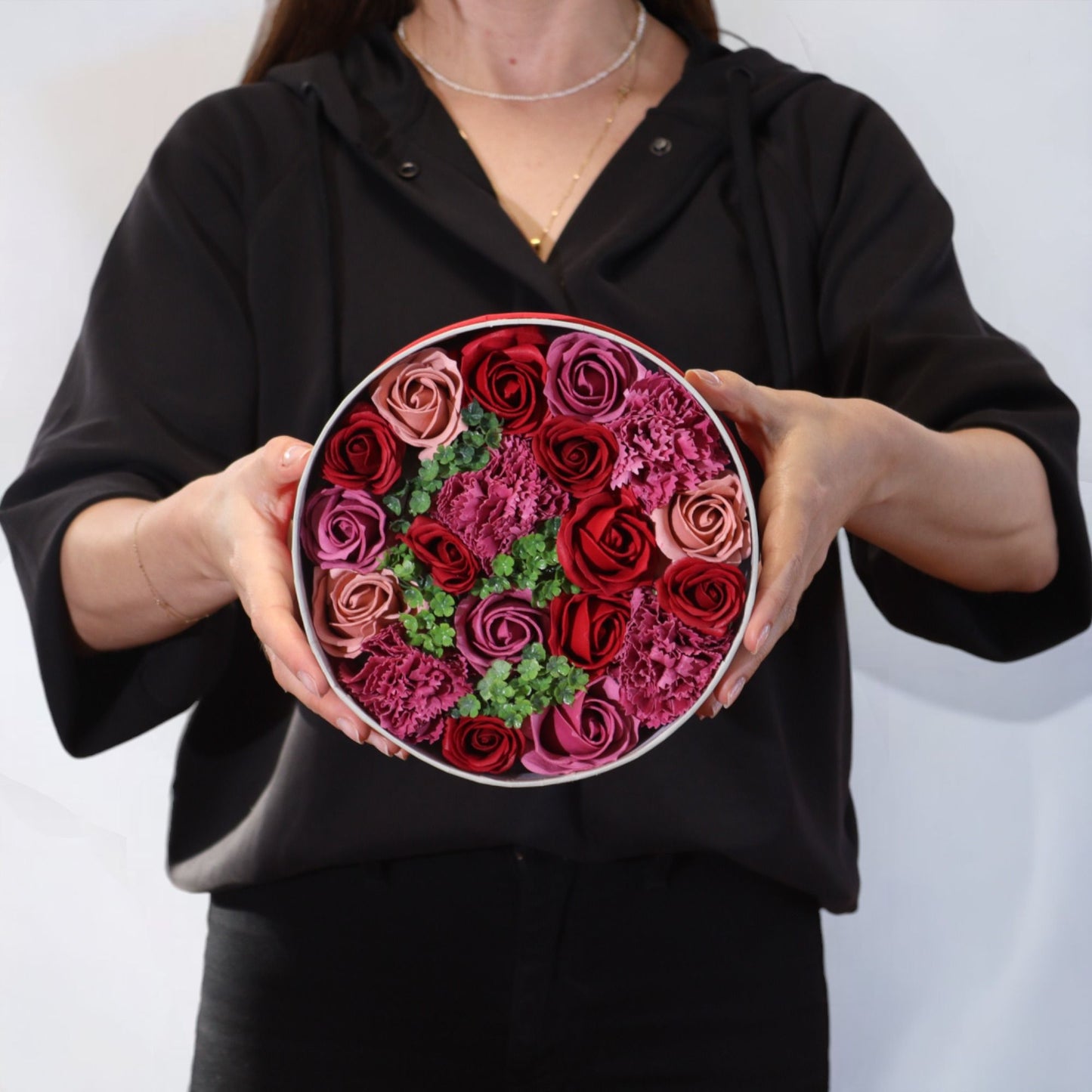 Scatola rotonda - Rose vintage