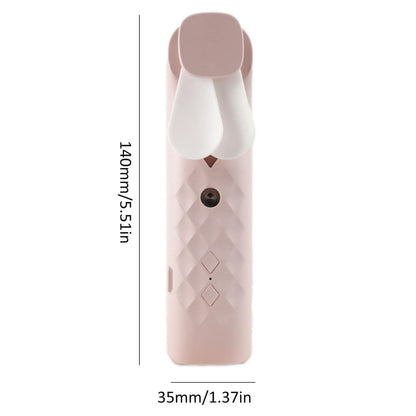 Pink Nano Mist Face Fan &amp; Spray - Ricaricabile tramite USB